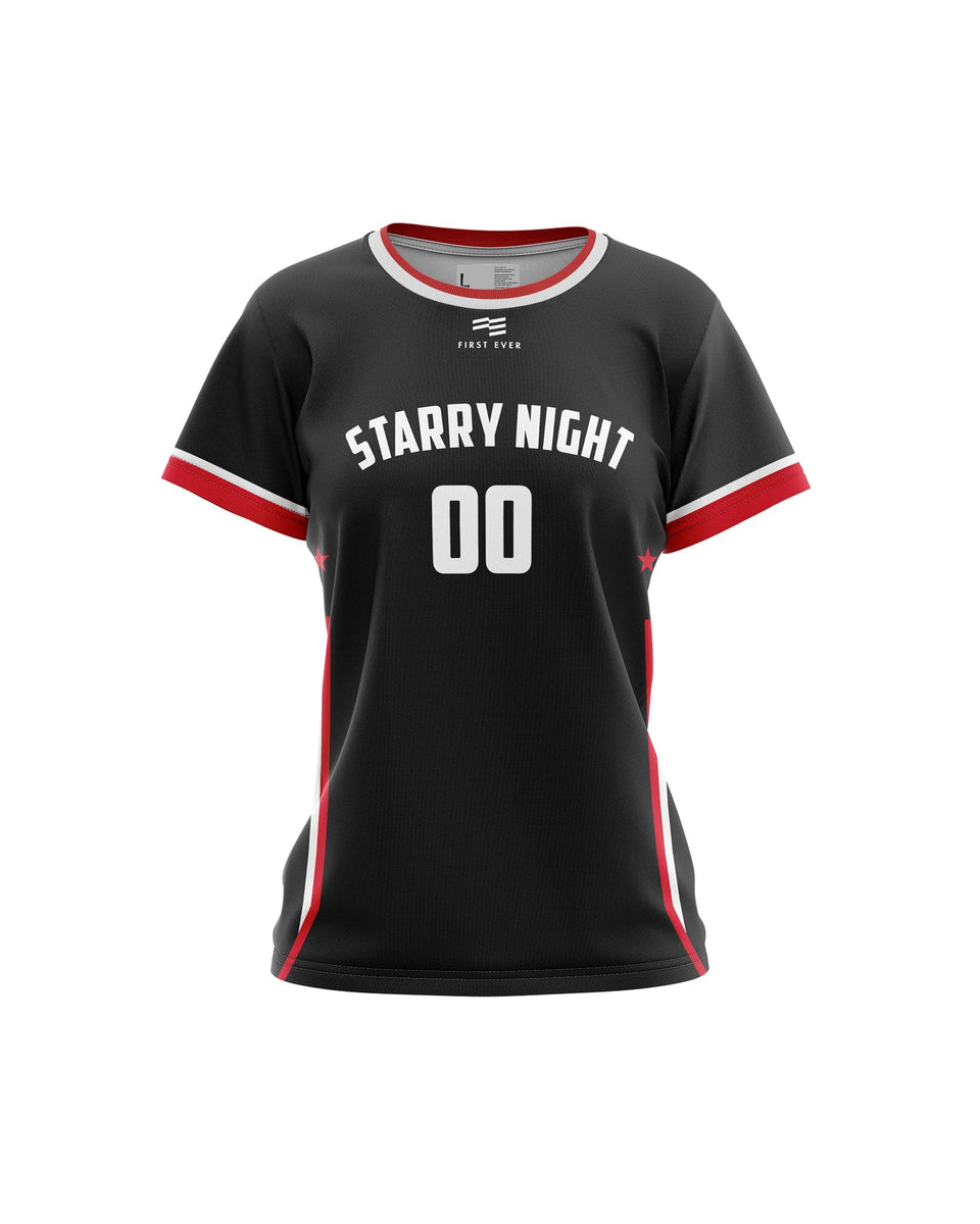 Custom Starry Night Basketball Shooting Shirt Womens FE Custom