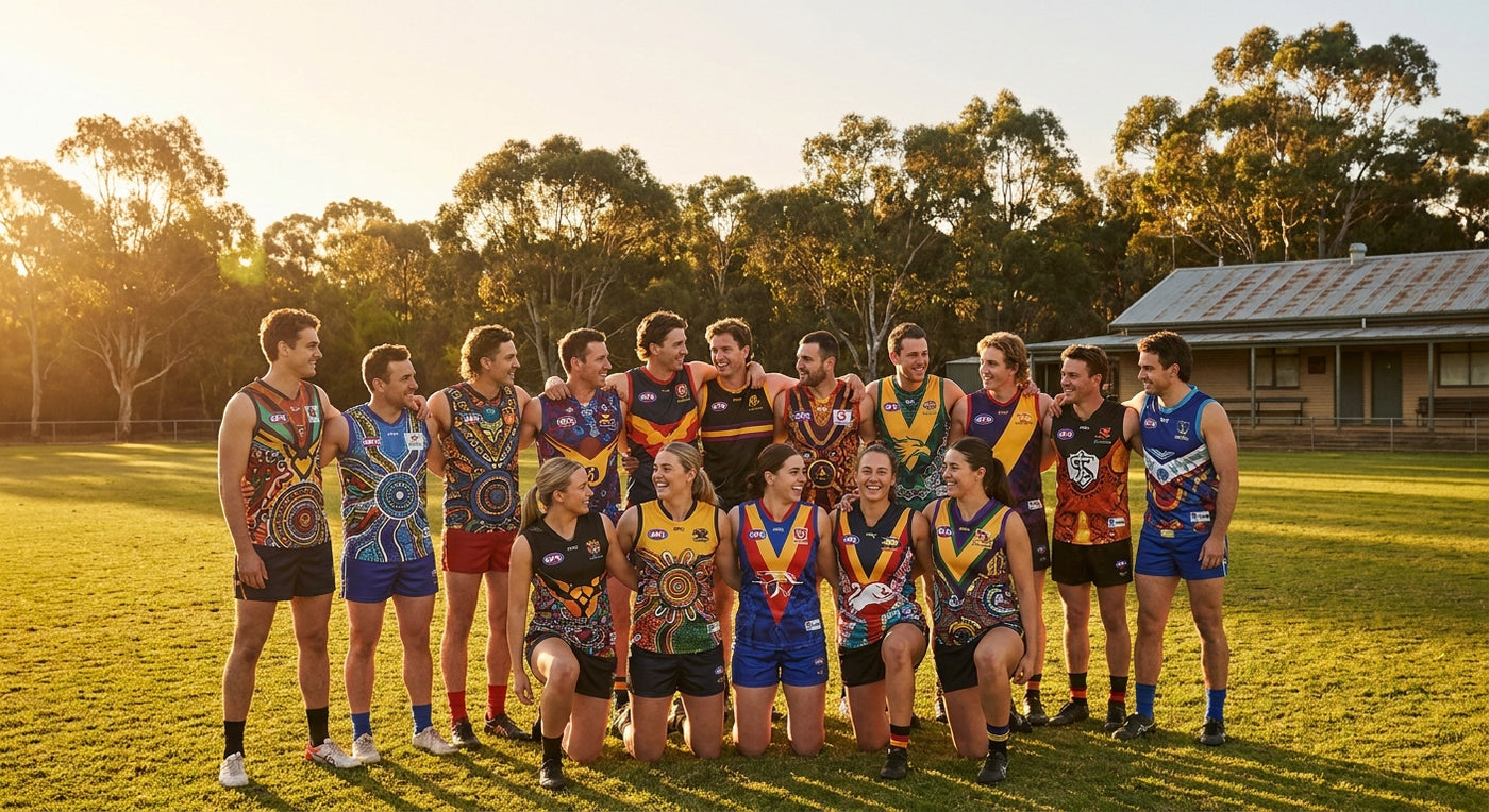 Custom AFL guernseys for community clubs Australia