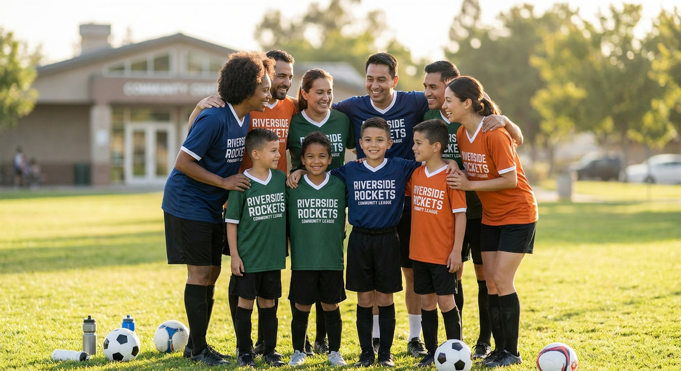 Custom jerseys for community sports clubs