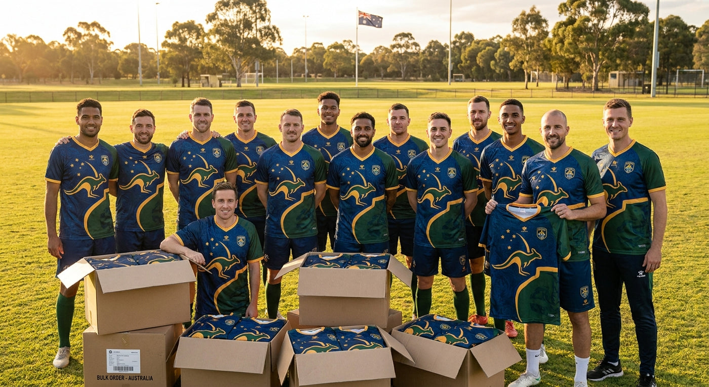 Custom soccer jerseys bulk order Australia