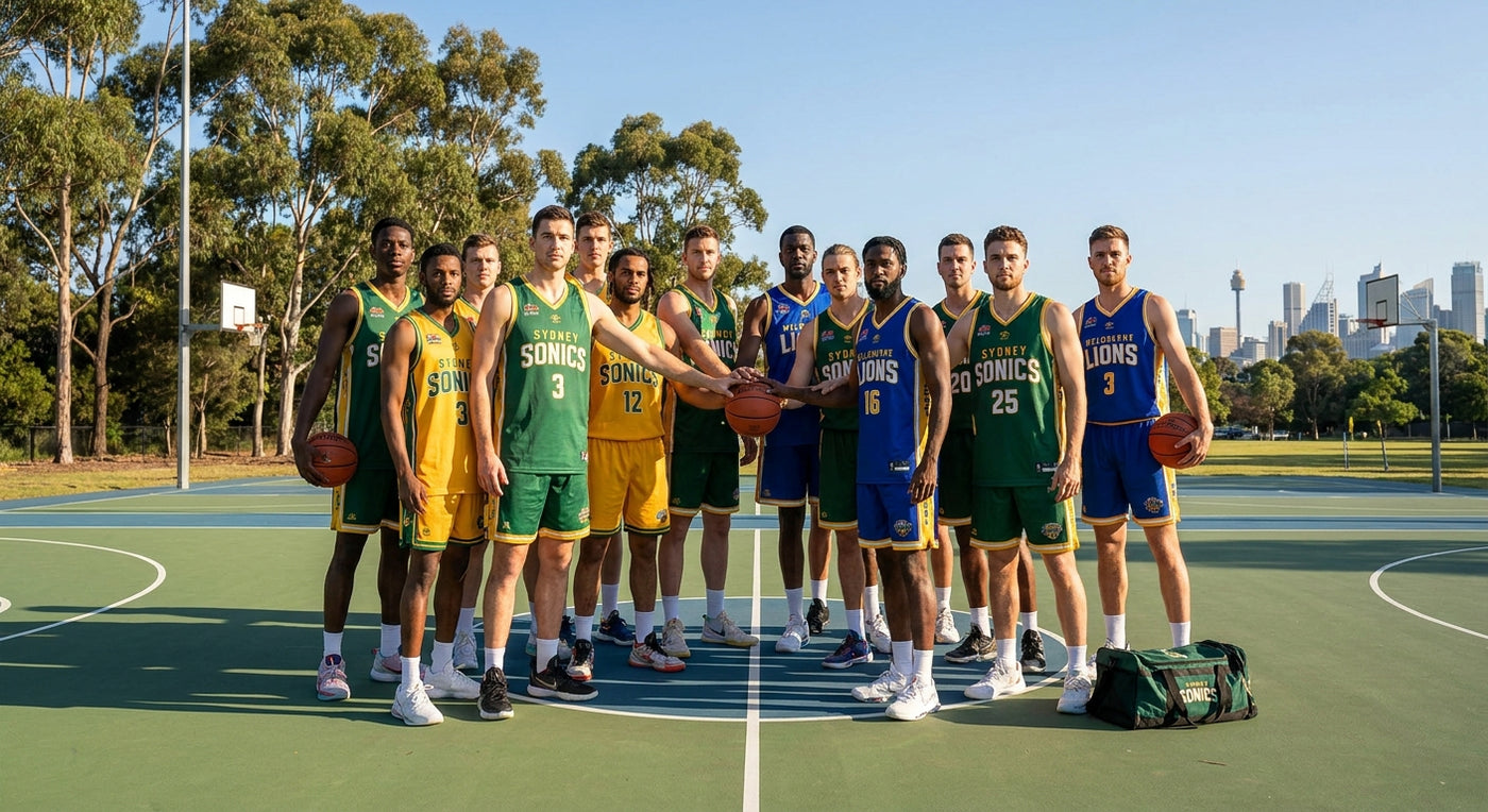 Custom basketball jerseys for Australian club teams