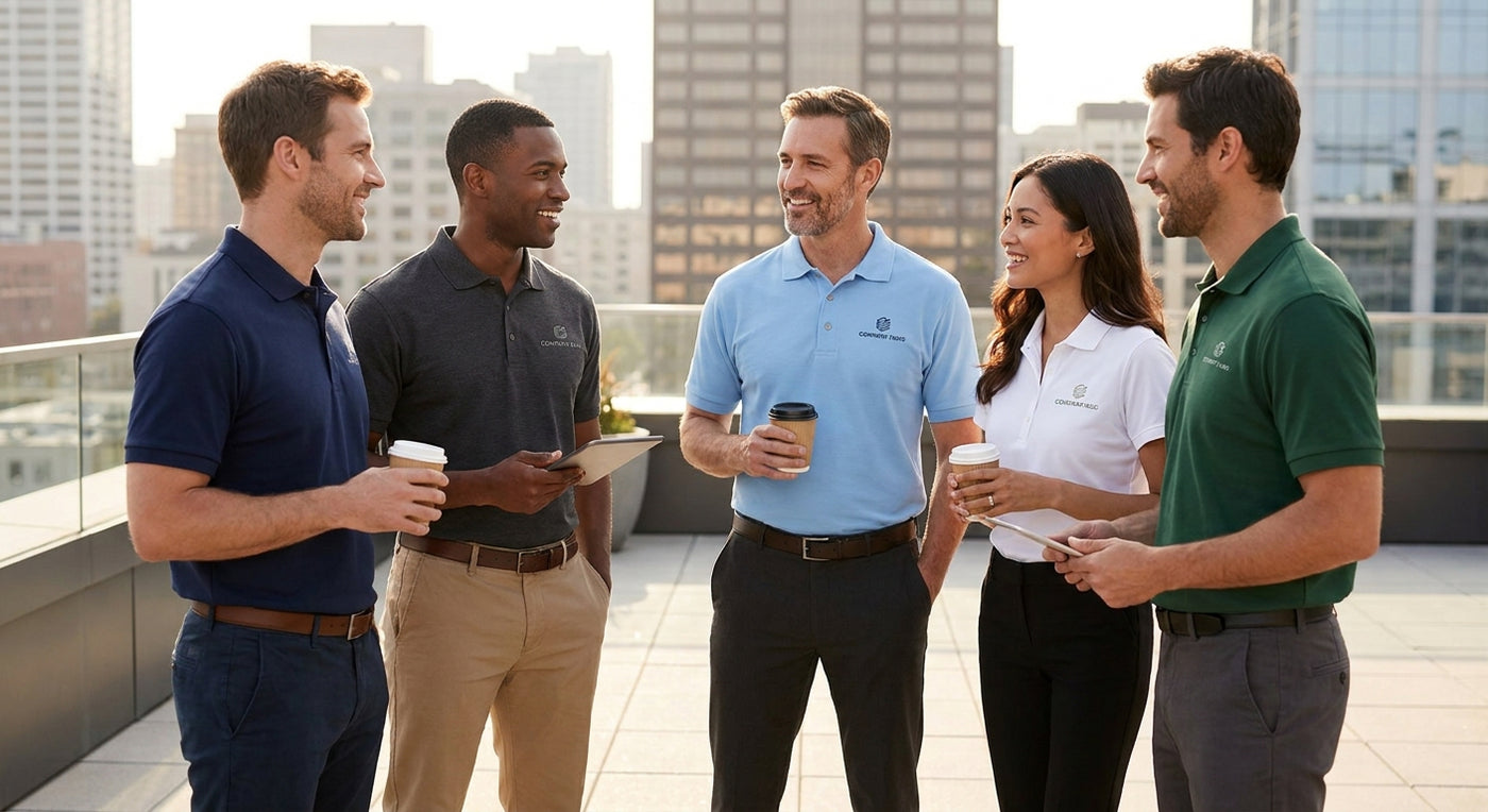 Best custom polo shirts for corporate teams