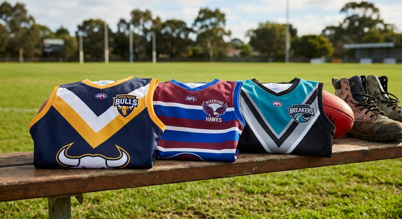Best custom AFL guernseys for amateur clubs