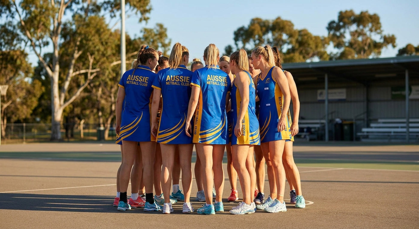 Custom netball uniforms for Australian clubs