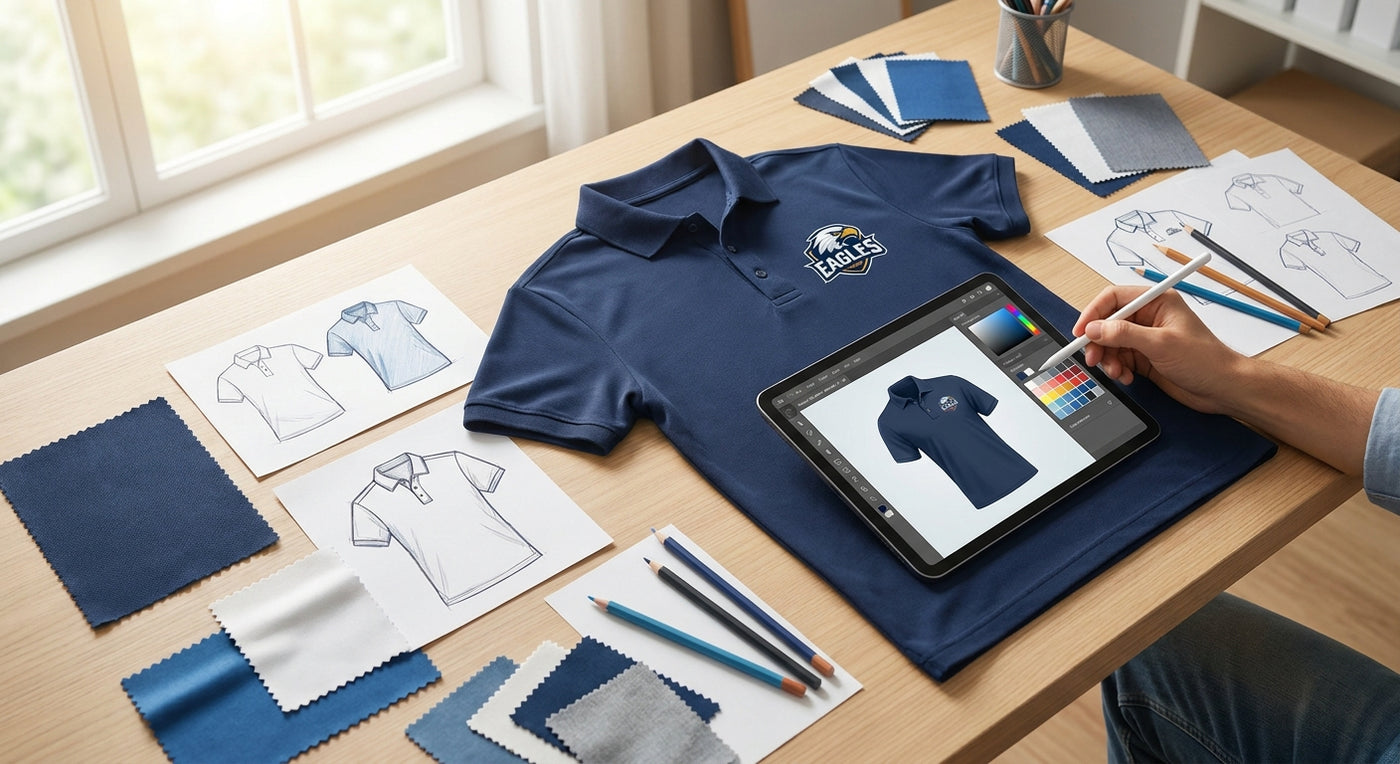 How to design a custom polo shirt for your team