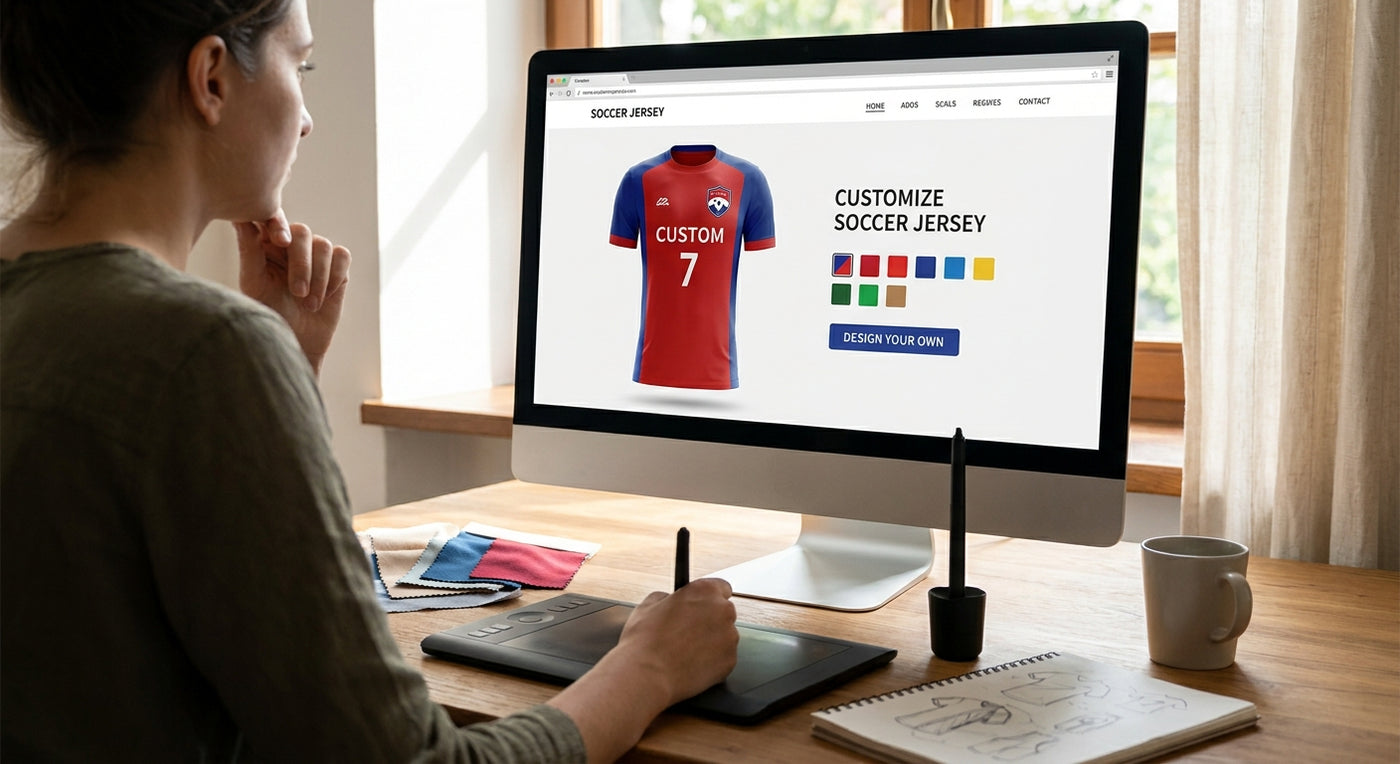 How to design a custom soccer jersey online
